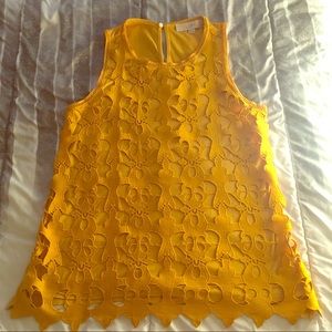Marigold Mixed Media Tank Top